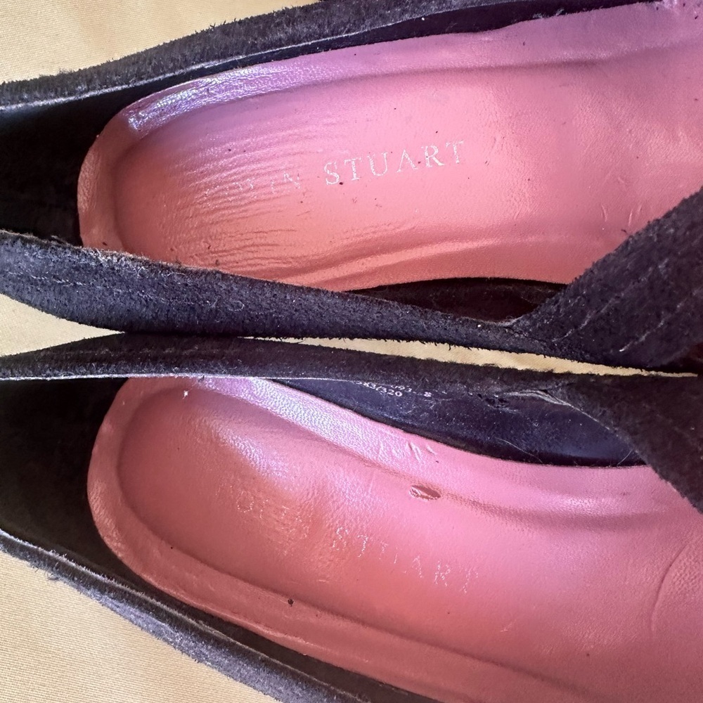 Colin Stuart Black Heels with Chunky Heel and Rounded Toe - Picture 4 of 9